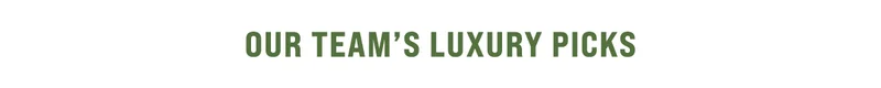 Our Team's Luxury Picks