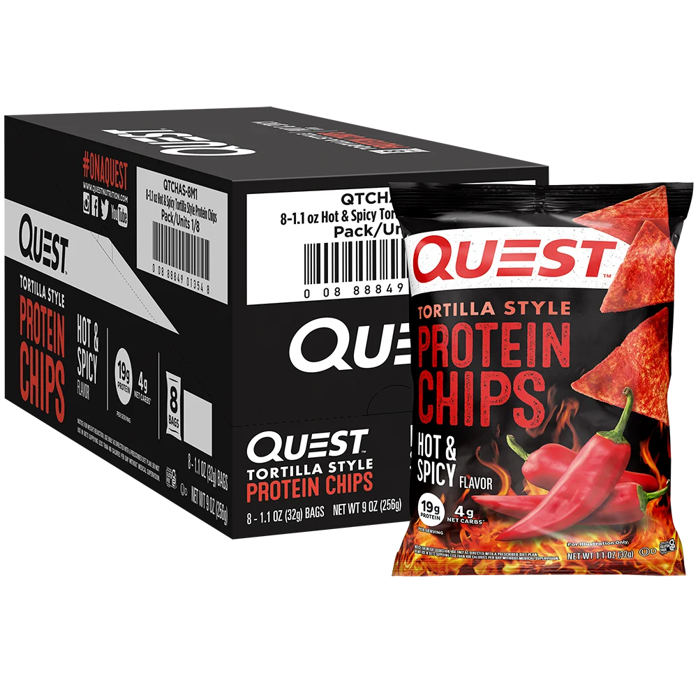Image of Hot & Spicy Tortilla Style Protein Chips