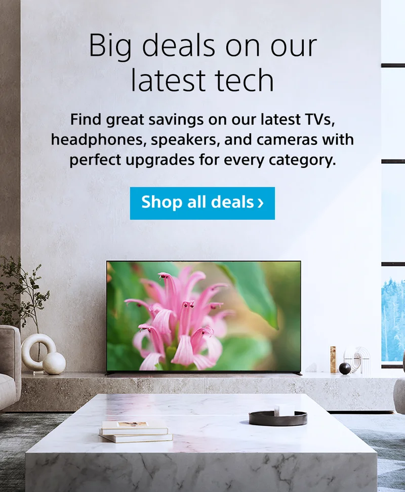 Big deals on our latest tech | Find great savings on our latest TV's, headphones, speakers, and cameras with perfect upgrades for every category. Shop all deals