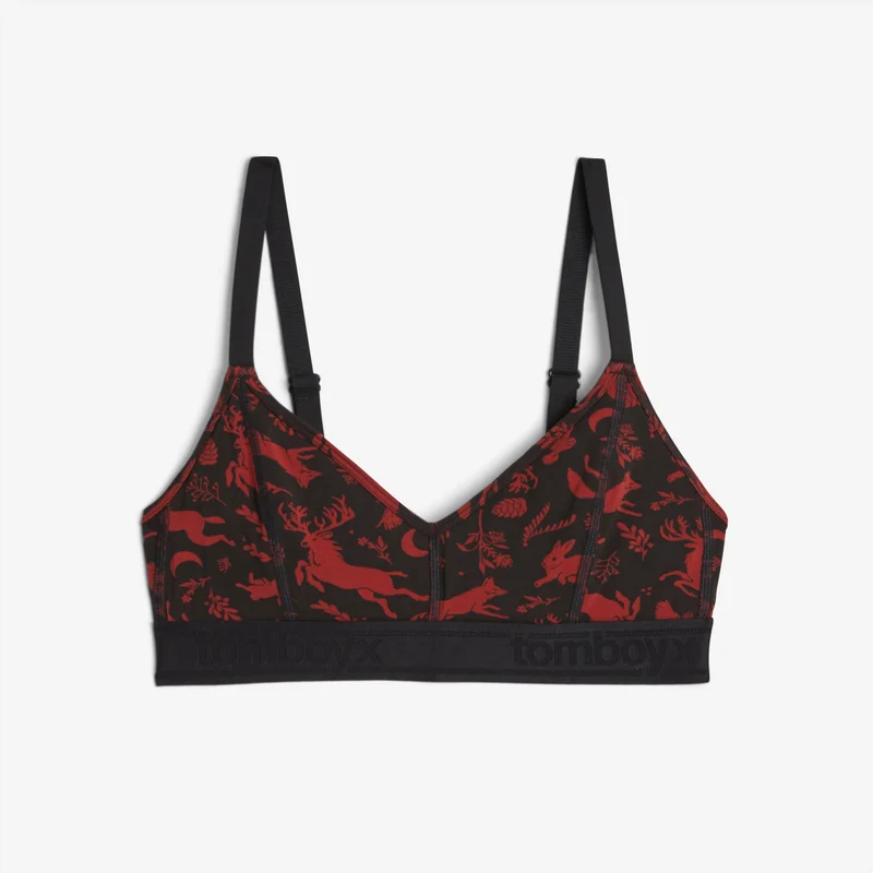 Image of Adjustable Triangle Bralette - TENCEL Modal Winter Wilderness