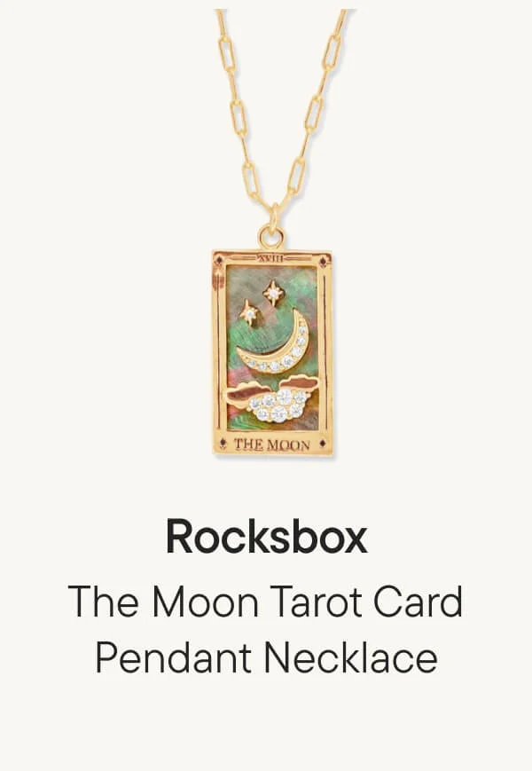 The Moon Tarot Card Pendant Necklace
