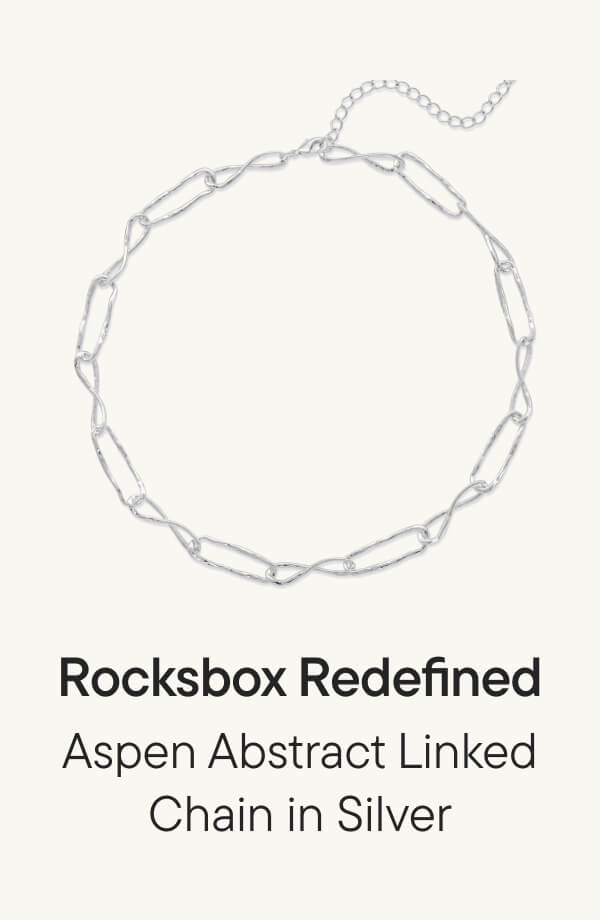 Aspen Abstract Linked Chain in Silver