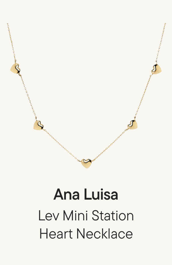 Lev Mini Station Heart Necklace