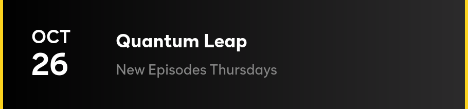 Quantum Leap - New Episodes Thursdays