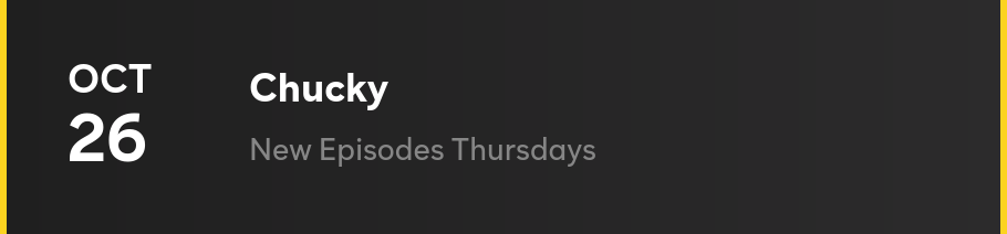 Chucky - New Episodes Thursdays