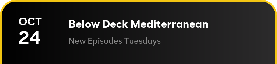 Below Deck Mediterranean - New Epsiodes Tuesdays