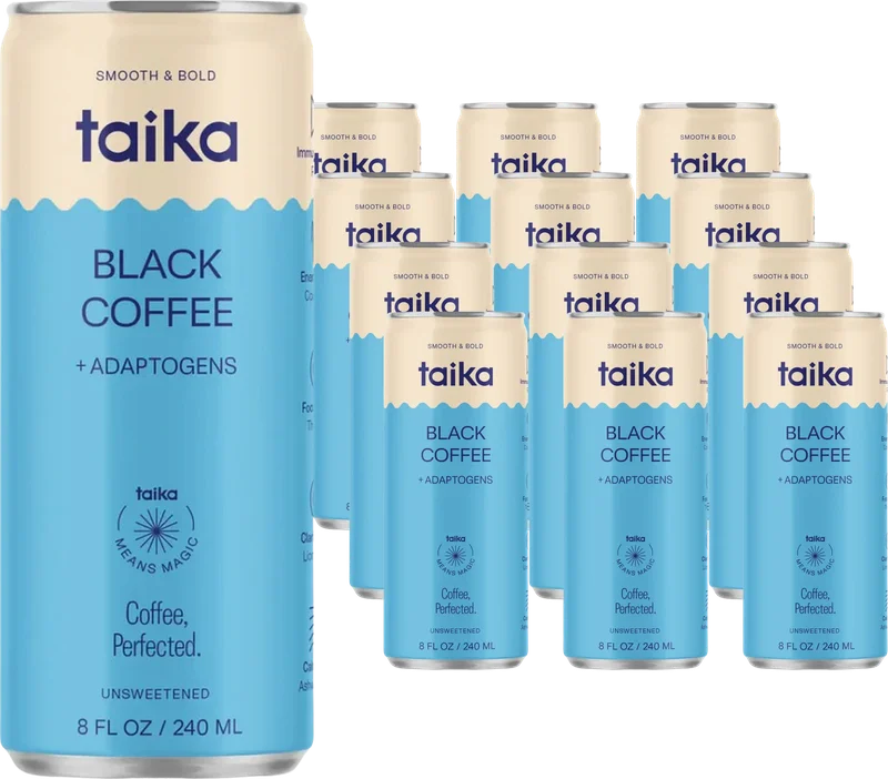 Image of Taika Black Coffee + Adaptogens (12 Pack)