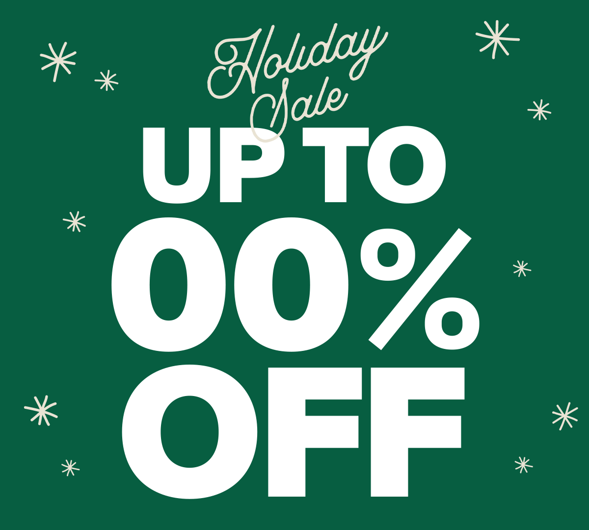 Holiday Sale -- Up to 50 percent off