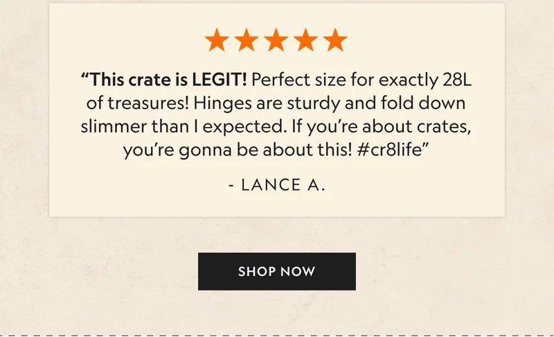 28L Collapsible Crate