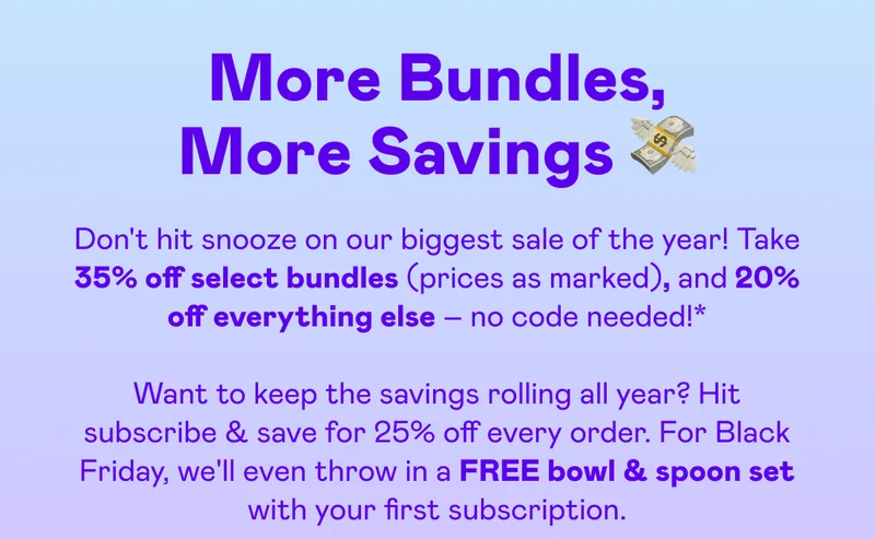 More Bundles, More Savings