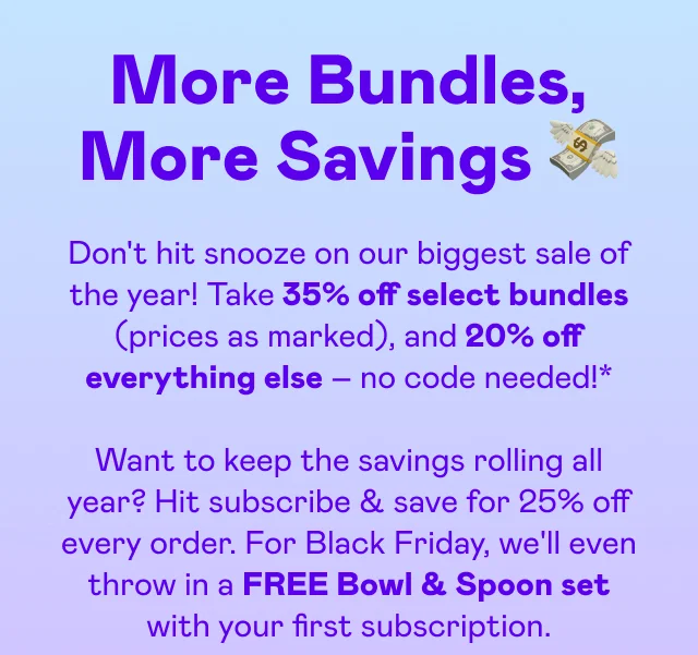 More Bundles, More Savings