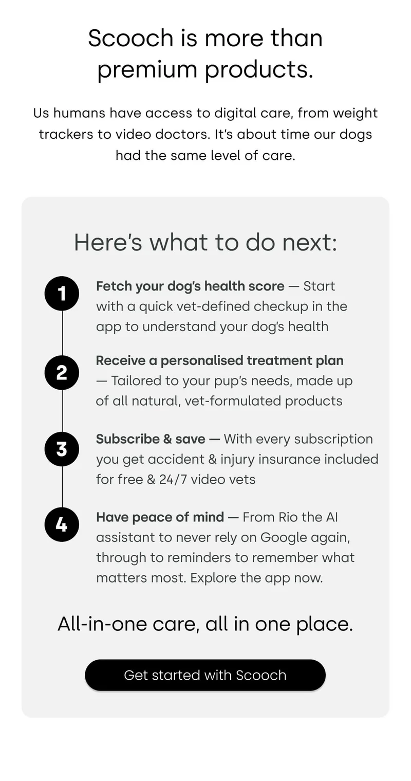 Scooch is more than premium products. - Get started with Scooch