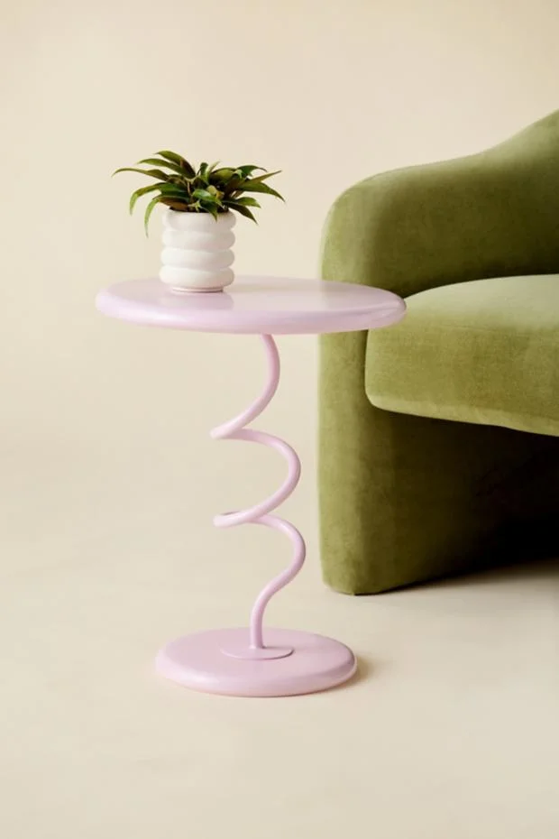 Helix Spiral Metal Side Table