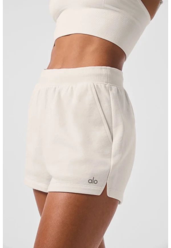 Low Key Sweat Short - Ivory - Ivory / XS