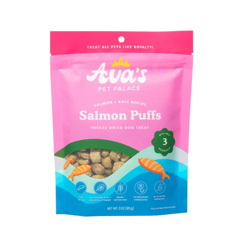 Image of Freeze Dried Dog Treats - Salmon Puffs