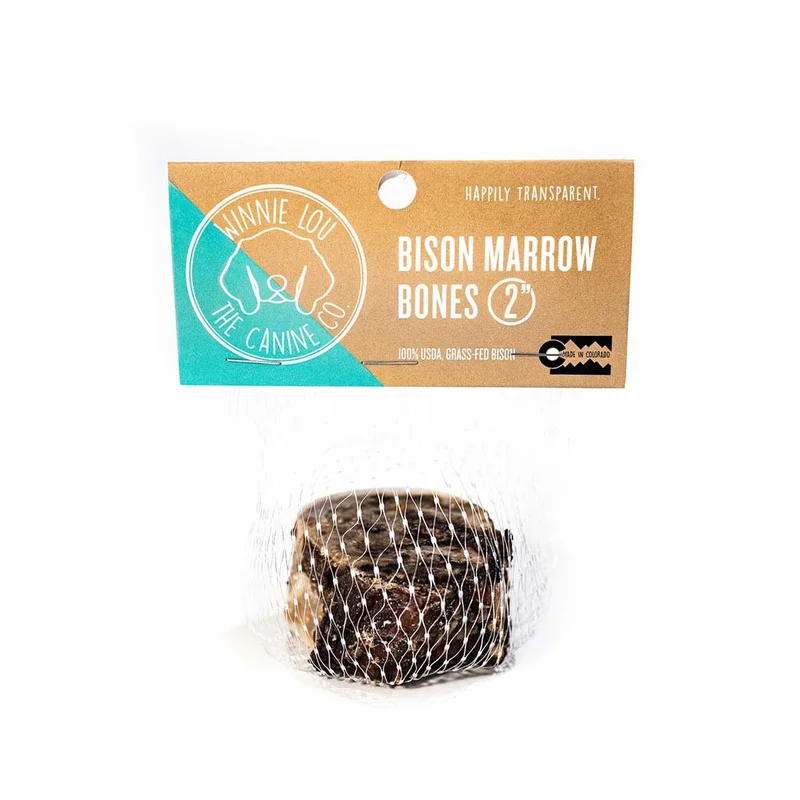 Image of Dog - Bison Marrow 2'' Bone
