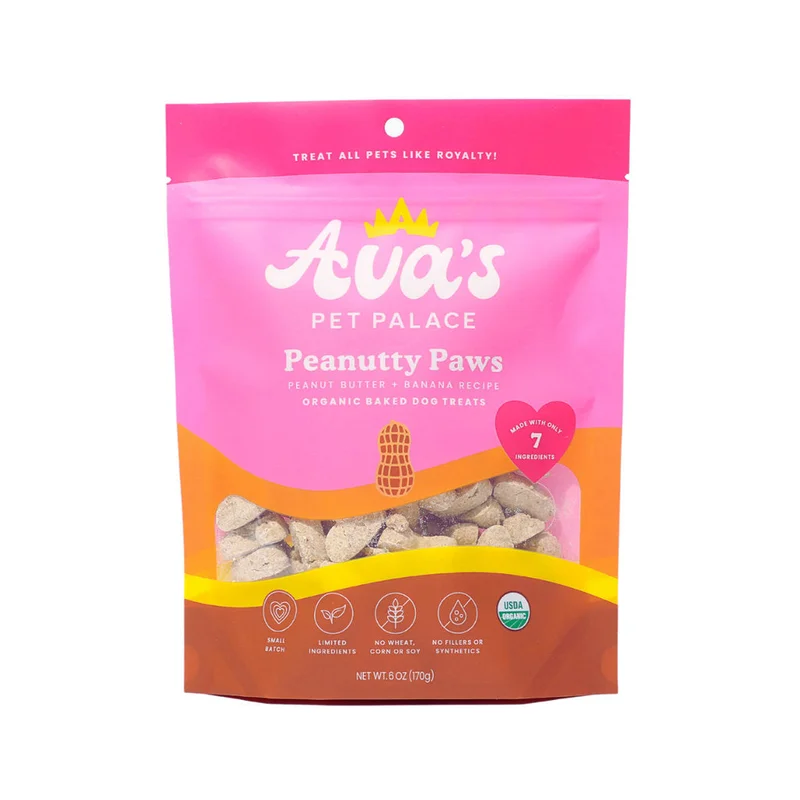 Image of Organic Baked Dog Treats - Peanutty Paws