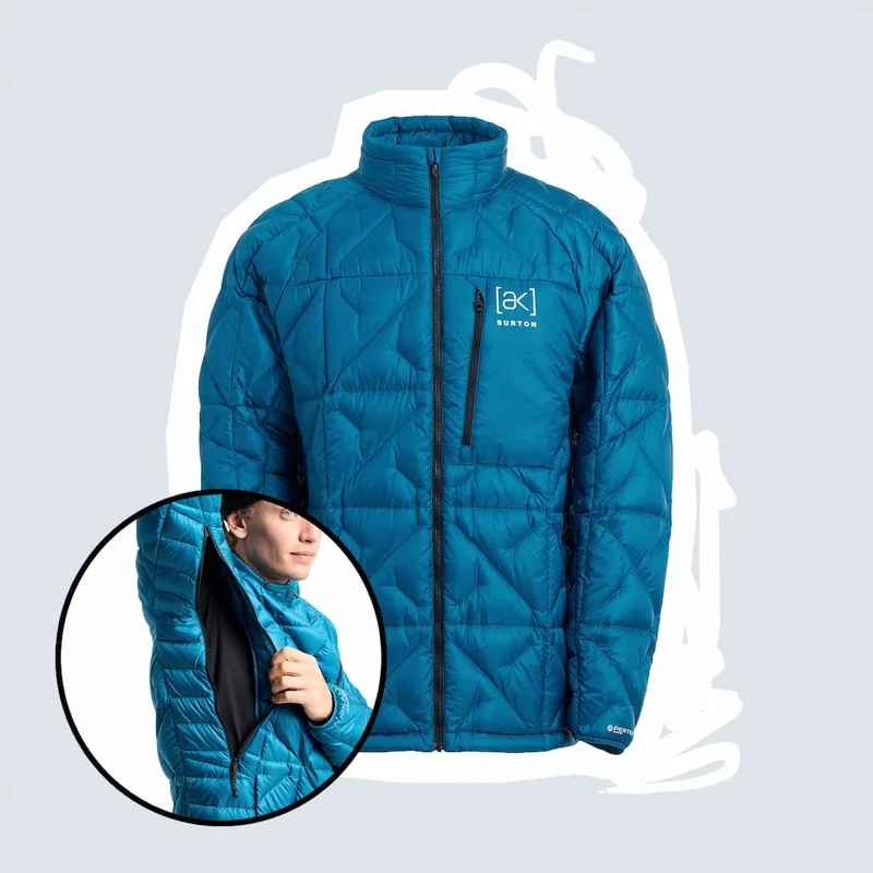 Men's Burton [ak]® Baker Down Jacket in Blue Teal
