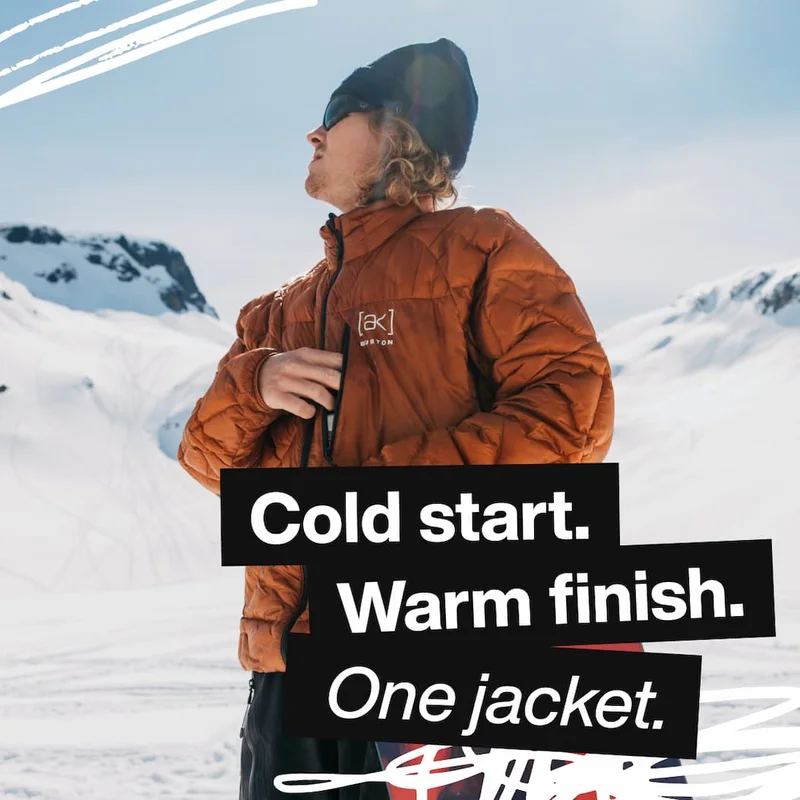 Cold start. Warm finish. One jacket.
