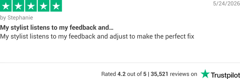 Trustpilot rating banner