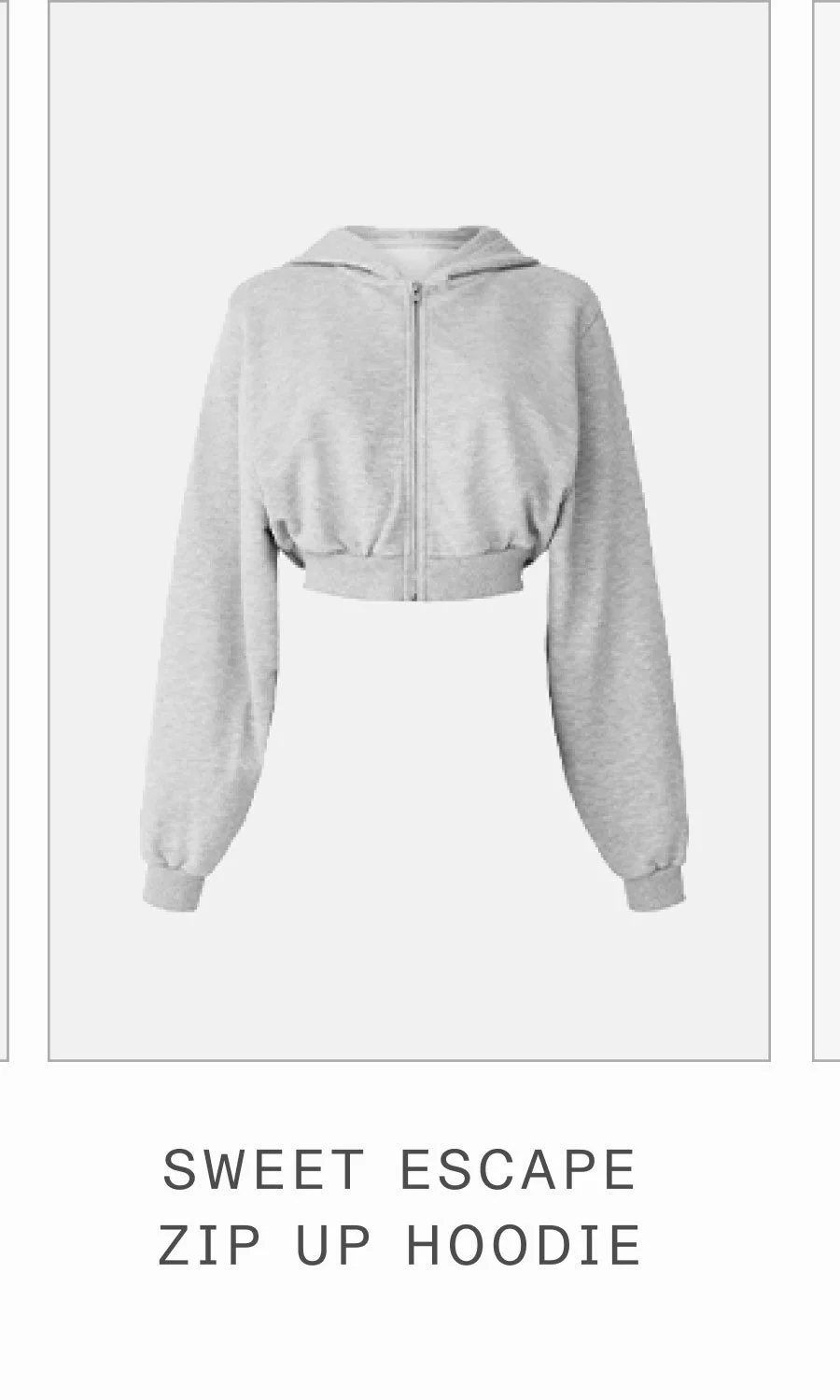 SWEET ESCAPE ZIP UP HOODIE