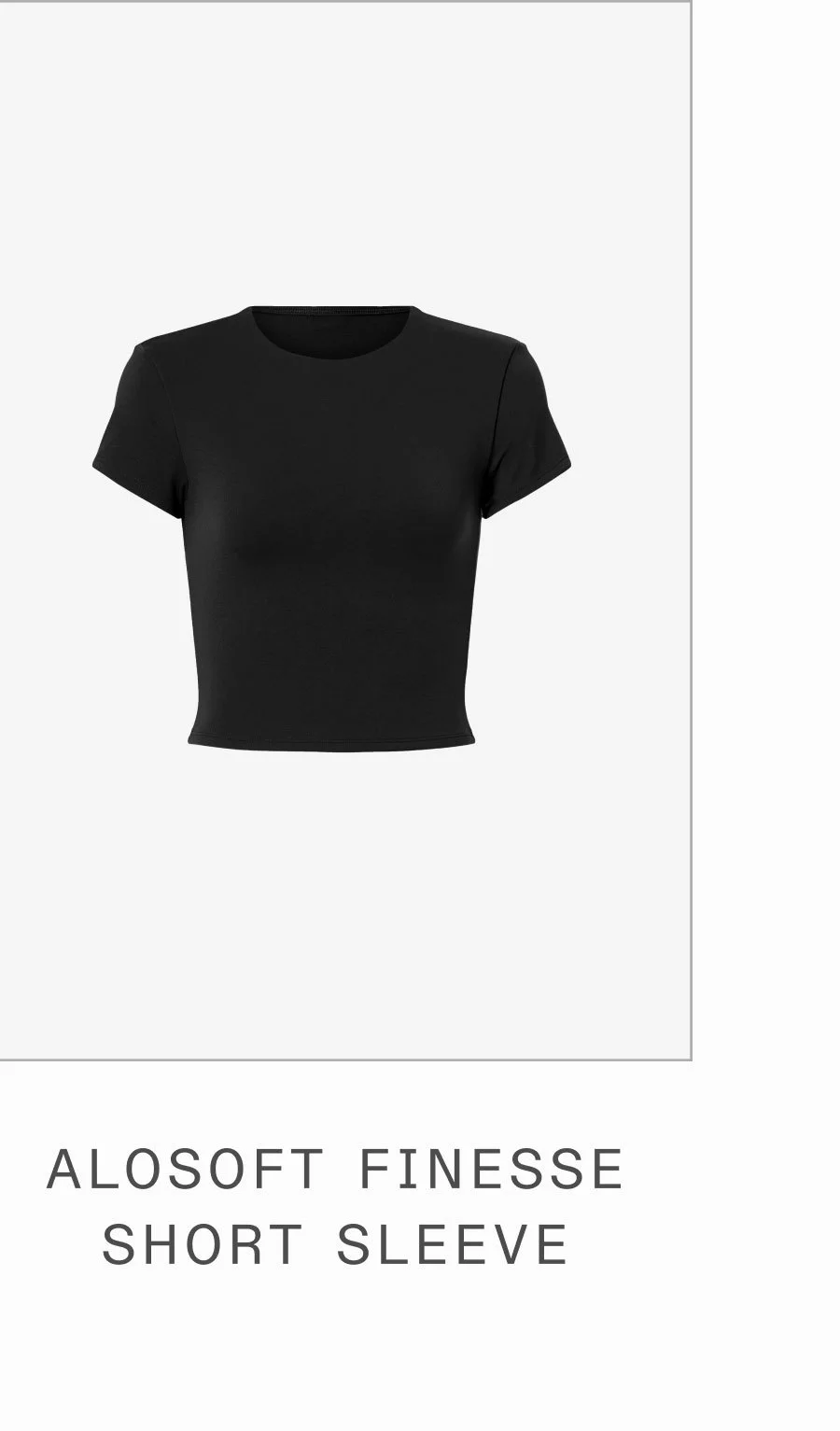 ALOSOFT FINESSE SHORT SLEEVE