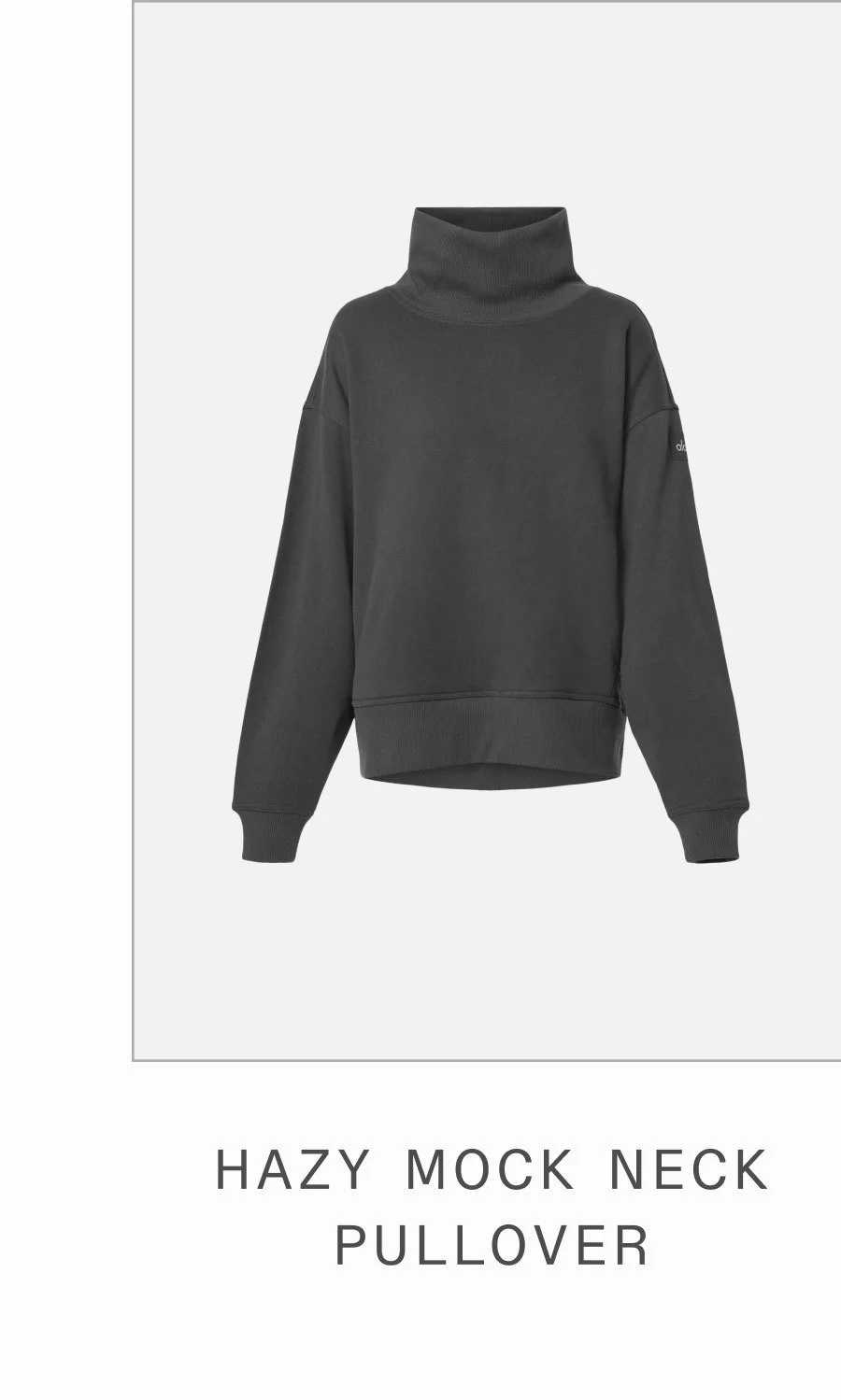 HAZY MOCK NECK PULLOVER