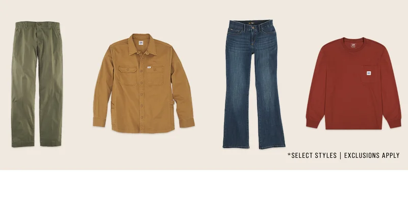 *Select styles, exclusions apply.