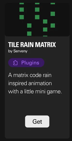 Tile Rain Matrix by Serveny