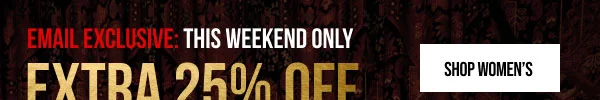 Extra 25% off Shop Women's