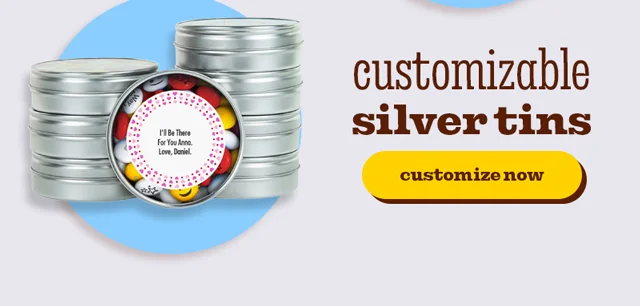 CUSTOMIZABLE SILVER TINS