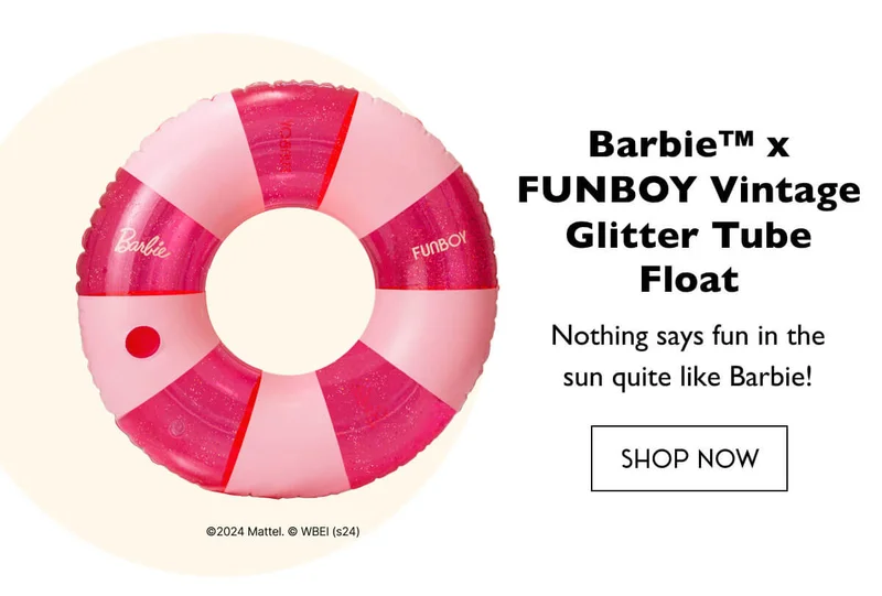 Barbie ™️ x FUNBOY Vintage Glitter Tube Float