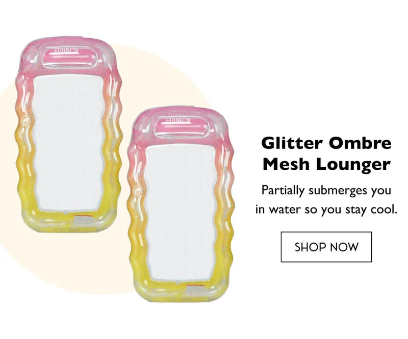 Glitter Ombre Mesh Lounger