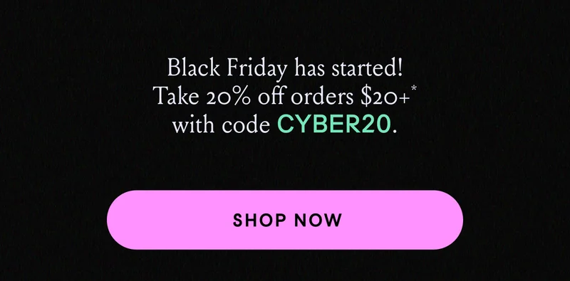 Exclusive early access. Save 20% with code discount code