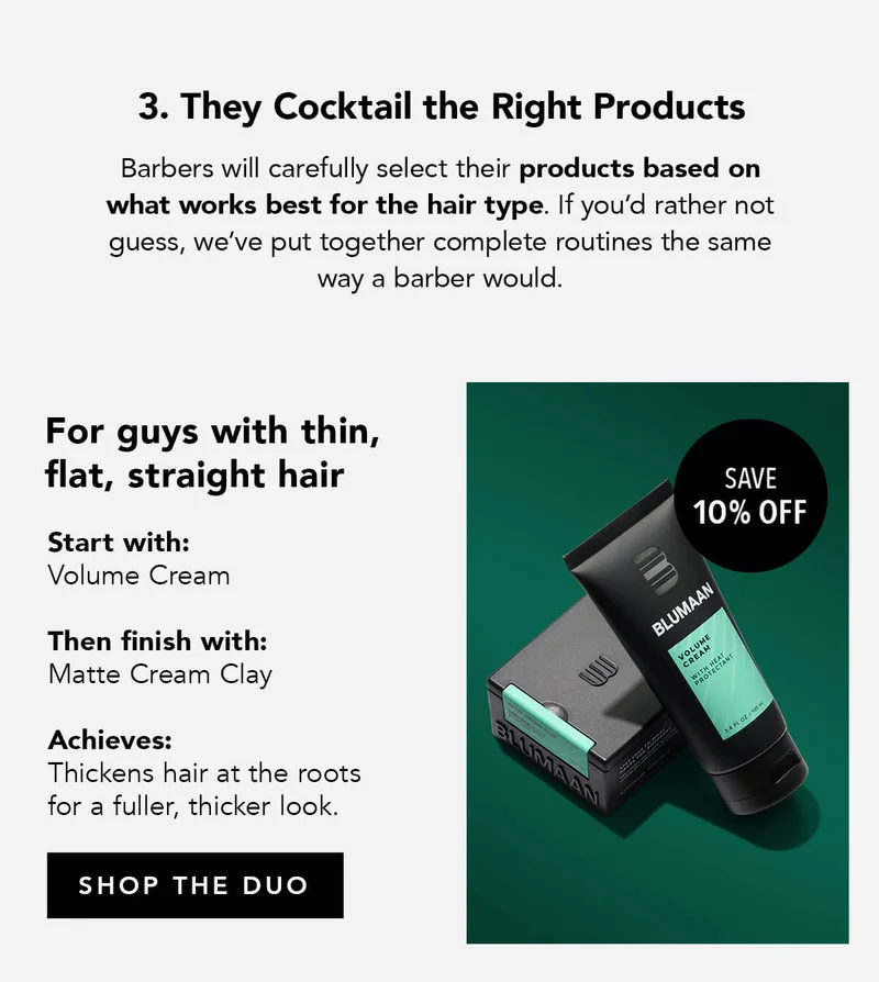 3. They Cocktail the Right Products: Hair Volume & Thickening System