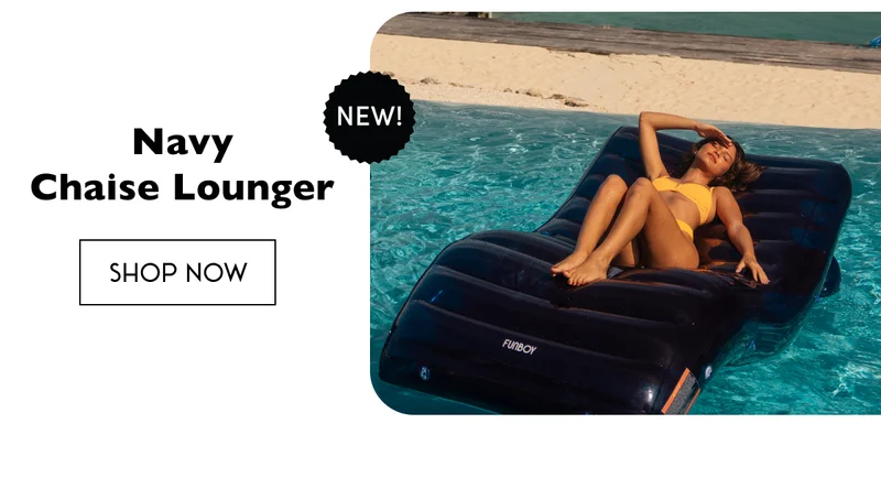 Navy Chaise Lounger
