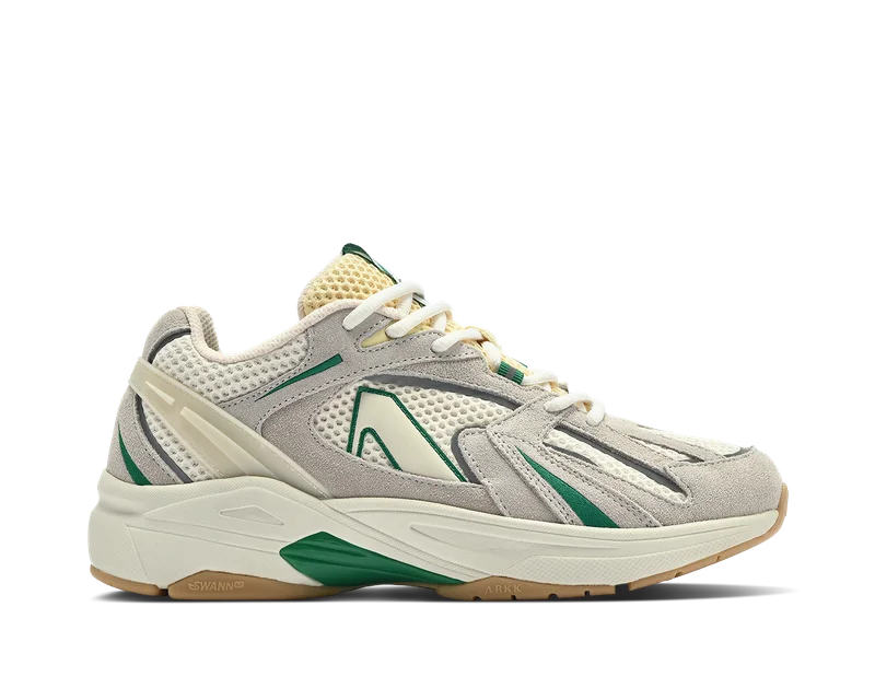 Cream Dark Green