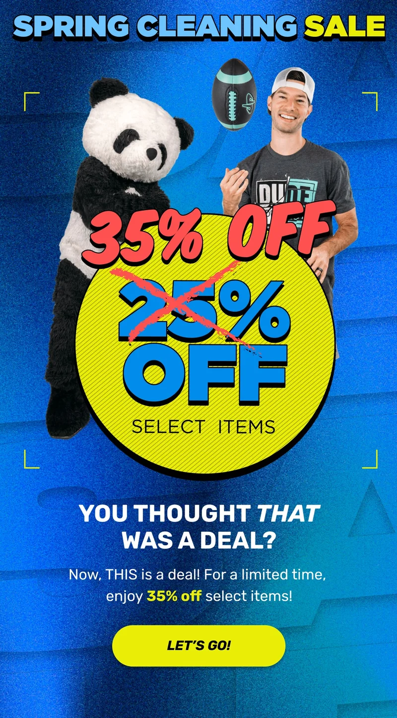 SPRING CLEANING SALE: 25% OFF SELECT ITEMS