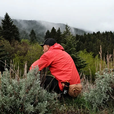 Malcolm, hiking in Montana