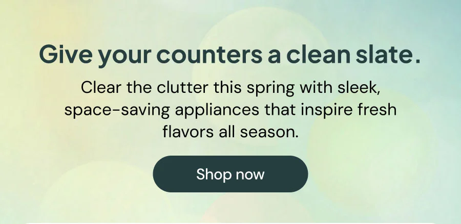 Give your counters a clean slate. Clear the clutter this spring