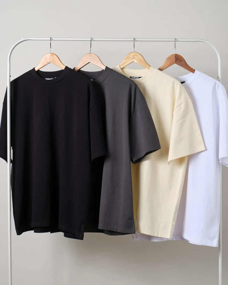 Premium oversized tees with a unisex 90s boxy fit and dropped shoulders. Made from 100% combed cotton with a thick 275 GSM fabric for a soft feel and ...
