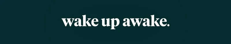 wake up awake.