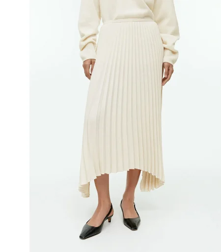Pleated Maxi Skirt
