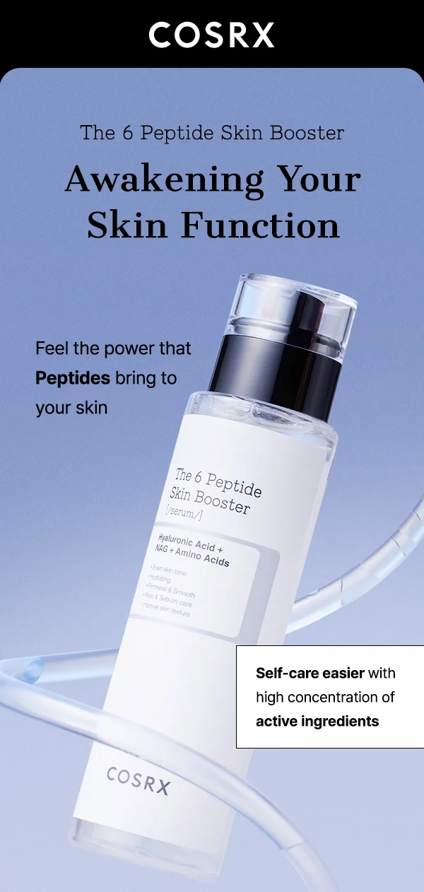 The 6 peptide skin booster awakening your skin function