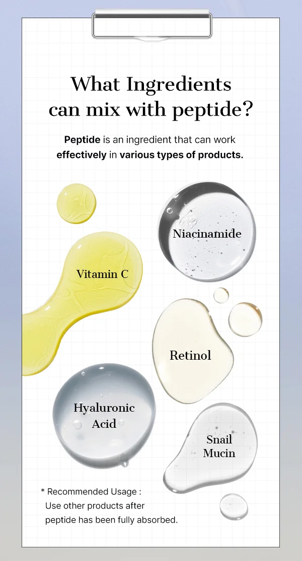 what ingredients can mix with peptide?
