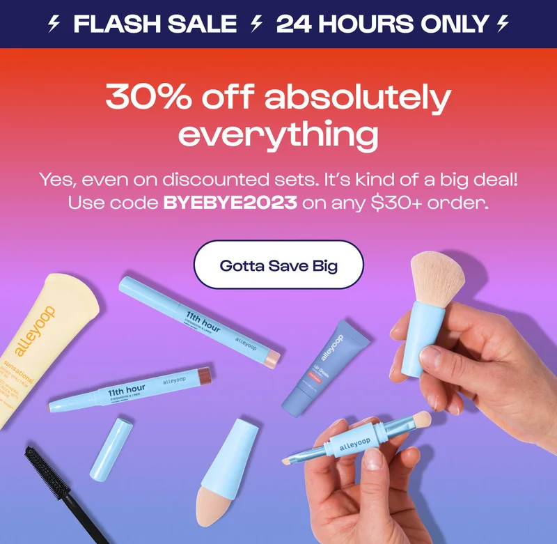 30% off absolutely everything