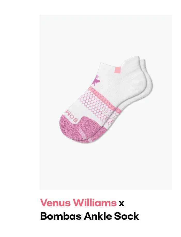 Venus Williams x Bombas Ankle Sock