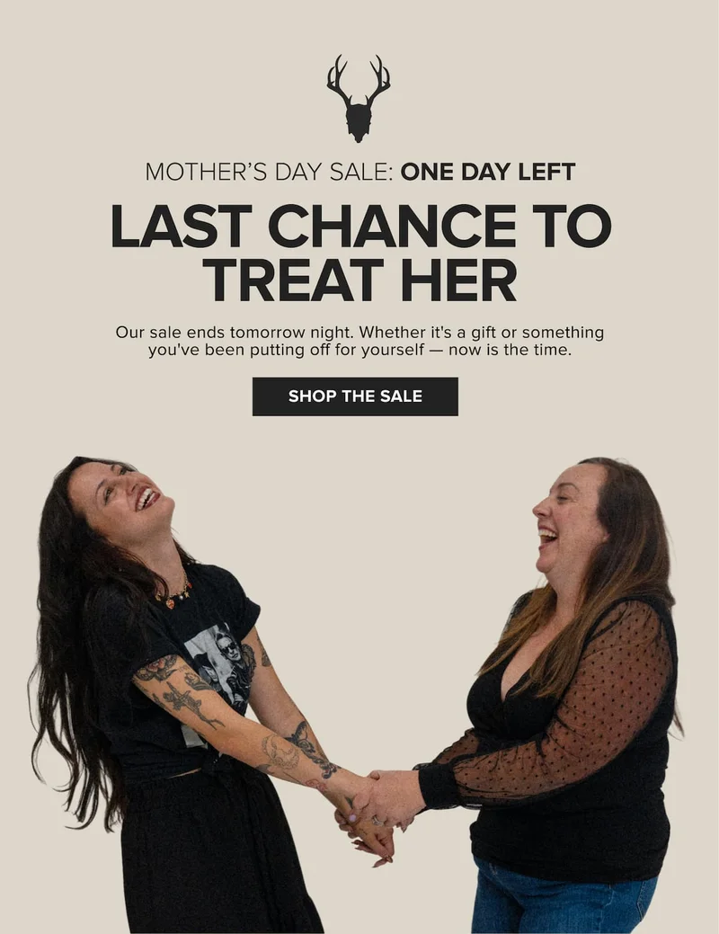 one day left for 20% off - last chance to treat her.