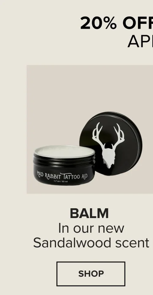 Balm - in our sandalwood scent