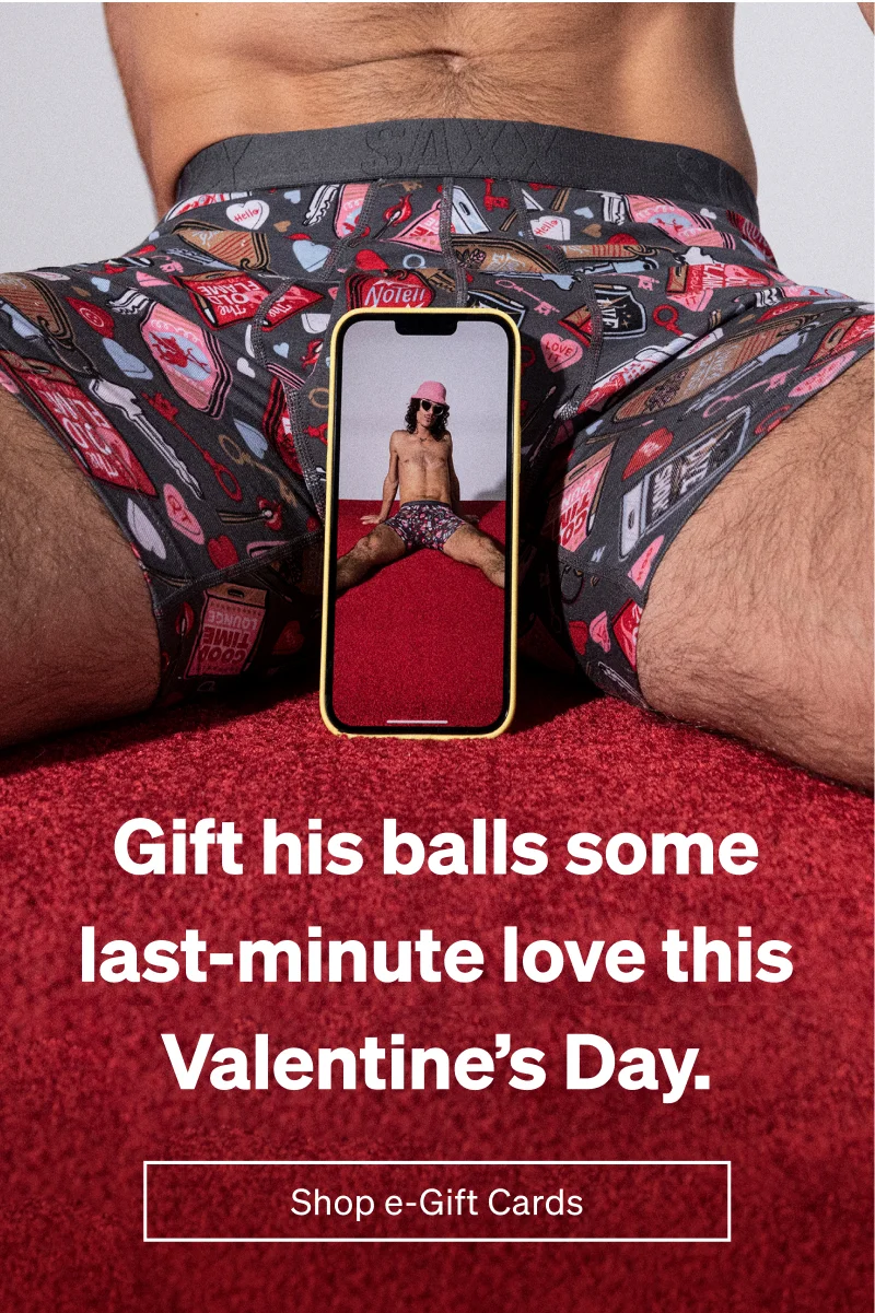 Gift his balls some last-minute love this Valentine’s Day.